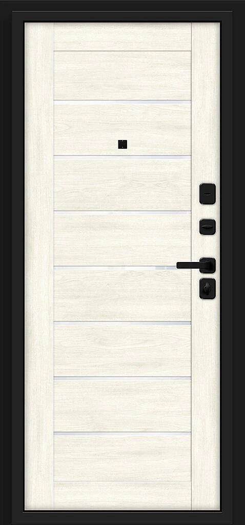 Входная дверь Прайм/SBlack Graphite Shell/Nordic Oak BR6210 внутренняя сторона