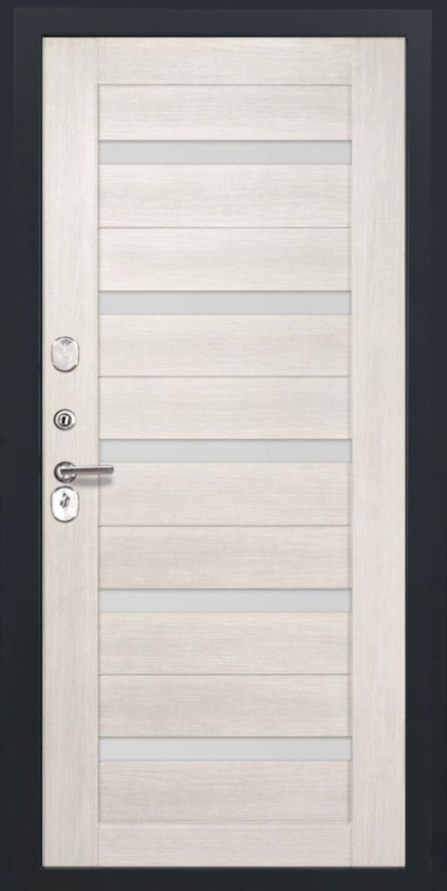 Входная дверь ДвериПРО Elfy СБ-1 (ст. белое, 16мм, беленый дуб) DPRO196855 внутренняя сторона