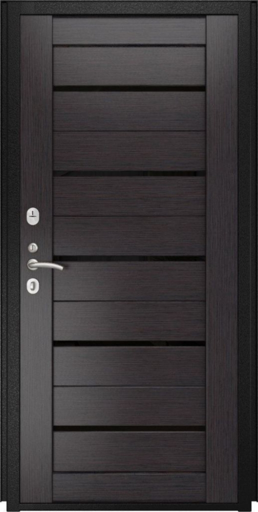 Входная дверь ДвериПРО Elfy СБ-1 (лак.черное, 16мм, венге) DPRO196869 внутренняя сторона