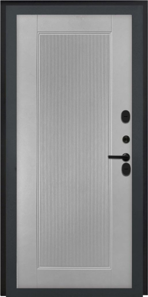 Входная дверь ДвериПРО Квадро ПВХ 10мм Астрод Velutto Grigio DPRO196754 внутренняя сторона